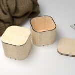 Caja Curvada para Corte Láser - Archivo Digital SVG, DXF, AI, EPS para Diseño Personalizado