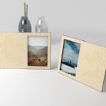 Marco de fotos de madera cortado con láser - SVG para Glowforge - Diseño optimizado para impresión 3D