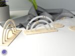 Soporte para Pendientes Arcoíris - Archivos para Corte Láser - SVG, AI, DXF - Exhibición de Joyería - Imagen 3