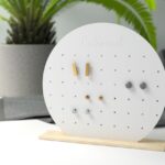 Soporte de Exhibición de Pendientes Redondos - Archivos de Corte Láser SVG AI DXF para Joyas