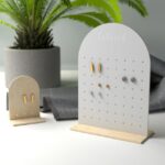 Soporte de Exhibición para Pendientes Arch - Archivos láser cortados SVG AI DXF - Exhibidor de Joyería