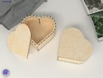 Archivo Digital de Caja de Joyería en Forma de Corazón de Madera - Modelo para Corte Láser CNC SVG Ai EPS - Imagen 2