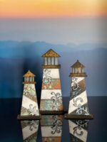 Lighthouse Trio SVG para corte láser Glowforge - Archivos digitales para 1/8" y 1/4" - Imagen 4