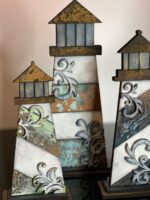 Lighthouse Trio SVG para corte láser Glowforge - Archivos digitales para 1/8" y 1/4" - Imagen 8