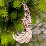 Adorno de hada fénix para corte láser - Proyecto digital para madera contrachapada - Imagen 3