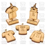 Trofeo Deportivo Personalizado con Placa y Camiseta para Corte Láser - Imagen 4