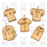 Trofeo Deportivo Personalizado con Placa y Camiseta para Corte Láser - Imagen 3