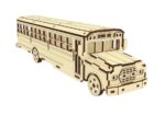 Plantilla de Puzzle 3D de Autobús Escolar para Corte Láser - Plano Glowforge Optimizado - Imagen 3