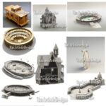 Paquete de 110+ Arquitecturas Cortadas con Láser - Archivos Vectoriales DXF, CDR y CNC 3D - Imagen 2