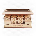 Organizador de Calendario de Escritorio Cortado con Láser - Plantillas SVG/DXF para Regalos y Decoración - Imagen 10