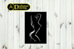 Siluetas de Mujer para Arte de Pared - Pack de 10 Archivos para Corte Láser y CNC (dxf, dwg, ai, cdr, svg) - Imagen 8