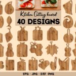 Paquete de Tablas de Cortar de Cocina - Diseño Personalizado Cortado a Láser y Tablas de Charcutería