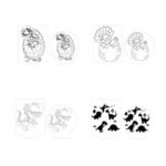 Pack de 29 Archivos SVG y DXF de Dinosaurios y Dragones para Corte Láser y Lámparas LED - Imagen 6