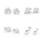 Pack de 29 Archivos SVG y DXF de Dinosaurios y Dragones para Corte Láser y Lámparas LED - Imagen 5