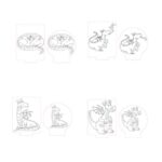 Pack de 29 Archivos SVG y DXF de Dinosaurios y Dragones para Corte Láser y Lámparas LED - Imagen 8