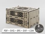 Caja de Joyería de Madera con Cajones - Archivos SVG para Corte Láser y Glowforge - Imagen 2