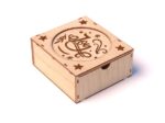 Caja de madera decorativa cortada con láser para joyas - archivo SVG DXF CDR adaptable - Imagen 4