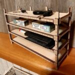 Estante de mesa láser para objetos cotidianos - Archivos SVG, CDR, PDF, DXF para 3mm - Imagen 7