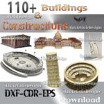 Paquete de 110+ Arquitecturas Cortadas con Láser - Archivos Vectoriales DXF, CDR y CNC 3D