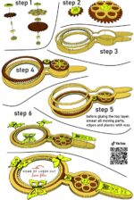 Juguete de actividades para niños en corte láser - Archivo SVG DXF PDF Mariposas voladoras 3 mm - Imagen 10