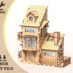 Plantillas de corte láser para decoración de casas - Archivos SVG, DXF y CDR para miniaturas