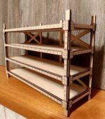 Estante de mesa láser para objetos cotidianos - Archivos SVG, CDR, PDF, DXF para 3mm - Imagen 9