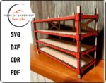 Estante de mesa láser para objetos cotidianos - Archivos SVG, CDR, PDF, DXF para 3mm