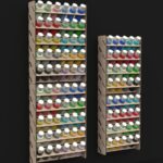 Estante de almacenamiento para pinturas artesanales - Archivos SVG de corte láser para organización fácil - Imagen 7