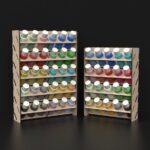 Estante de almacenamiento para pinturas artesanales - Archivos SVG de corte láser para organización fácil - Imagen 8