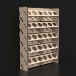 Estante de almacenamiento para pinturas artesanales - Archivos SVG de corte láser para organización fácil - Imagen 5