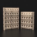 Estante de almacenamiento para pinturas artesanales - Archivos SVG de corte láser para organización fácil - Imagen 2