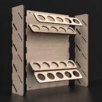 Estante de almacenamiento para pinturas artesanales - Archivos SVG de corte láser para organización fácil - Imagen 9