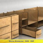 Diseños de Almacenamiento Modular Cortados con Láser: 3 Interconectados, 6 Espesores y Tamaños Variados - Imagen 5