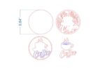 Bundle de Adornos de Café SVG para Corte Láser - Glowforge, Taza, Grano de Café y Señal Redonda - Imagen 5