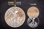 Bundle de Archivos SVG de Árbol Madre para Corte Láser - Diseño Layered para Glowforge y Cricut, Descarga Rápida - Imagen 3