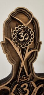 Arte de Pared de Buda Yoga en Madera Cortada a Láser - Decoración Chakra 3D y Archivo SVG para Cricut - Imagen 4