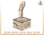 Caja de regalo única con diseño de sandalia para mamá, corte láser, ideal para el Día de la Madre. - Imagen 8