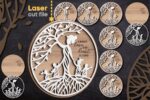 Bundle de Archivos SVG de Árbol Madre para Corte Láser - Diseño Layered para Glowforge y Cricut, Descarga Rápida