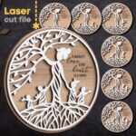 Bundle de Archivos SVG de Árbol Madre para Corte Láser - Diseño Layered para Glowforge y Cricut, Descarga Rápida