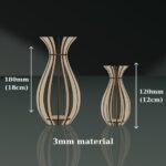 Vasija y 12 Archivos SVG de Flores Silvestres para Corte Láser - Pack de Diseño de Bouquet de Madera - Imagen 5