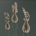 Vasija y 12 Archivos SVG de Flores Silvestres para Corte Láser - Pack de Diseño de Bouquet de Madera - Imagen 2