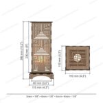 Lámpara de Mesa de Madera - Pack de Archivos SVG para Corte Láser Glowforge y Cricut - Imagen 2