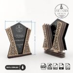 Trofeo de corte láser: 3 diseños únicos en archivos SVG para madera y plexiglás - Imagen 8