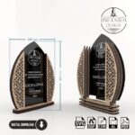 Trofeo de corte láser: 3 diseños únicos en archivos SVG para madera y plexiglás - Imagen 7