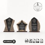 Trofeo de corte láser: 3 diseños únicos en archivos SVG para madera y plexiglás - Imagen 2