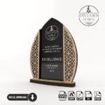 Trofeo de corte láser: 3 diseños únicos en archivos SVG para madera y plexiglás - Imagen 4