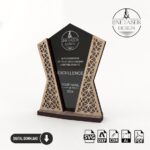 Trofeo de corte láser: 3 diseños únicos en archivos SVG para madera y plexiglás - Imagen 5