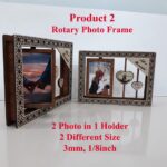 Paquete de 4 marcos de fotos cortados con láser en SVG, DXF y AI - Soporte de 3mm y 4mm - Imagen 2