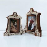 Paquete de 4 marcos de fotos cortados con láser en SVG, DXF y AI - Soporte de 3mm y 4mm - Imagen 5