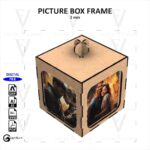 Caja de Foto Personalizada para Corte Láser | Archivo DXF de 3mm para Proyecto Creativo